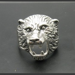 Серебряный перстень 925 пробы "Медведь"